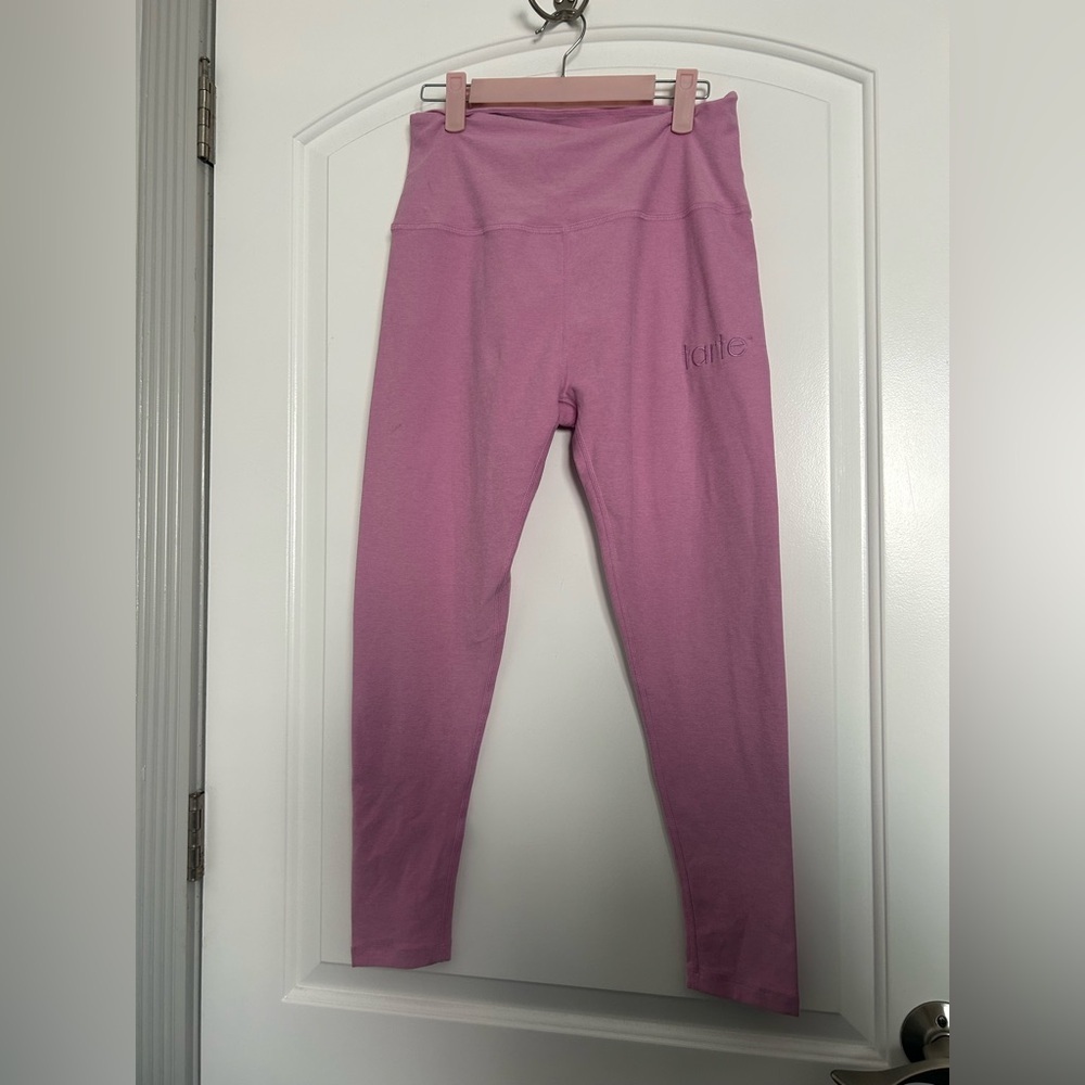 Beyond Yoga x Tarte Cosmetics Collab Spacedye Orchid Purple Leggings Size XL